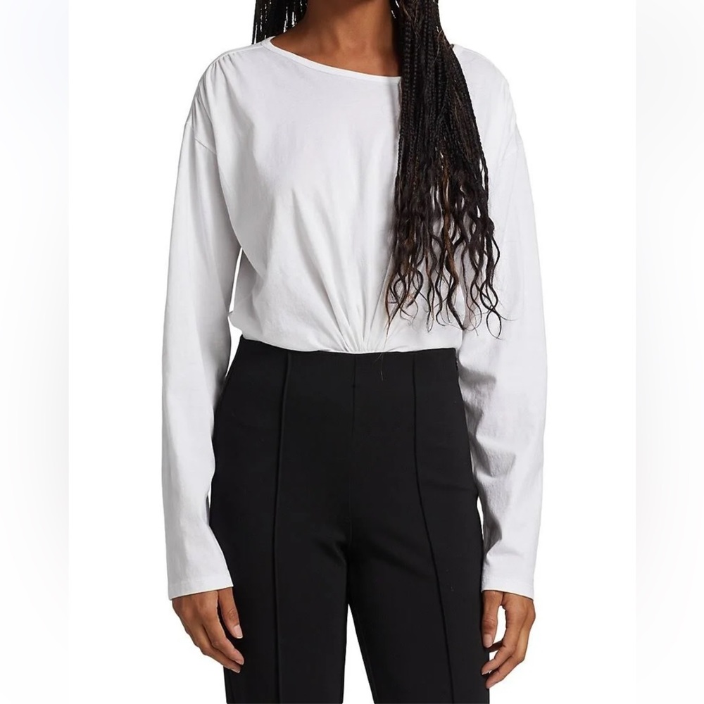 ATM ANTHONY THOMAS MELILLO Pima Cotton Twist Crop Top size M